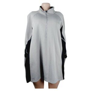 The North Face Women's Gray Half-Zip Long Sleeve Fleece Pullover Sweater Sz XXL